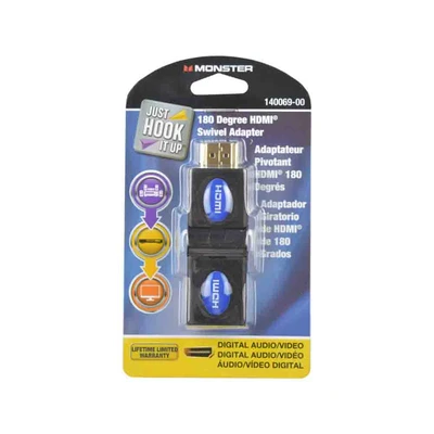 Gambar Monster Adapter Lipat HDMI Male To Female 1080p