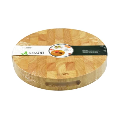 Gambar Kris Talenan Kayu Round 28x28 cm - Cokelat