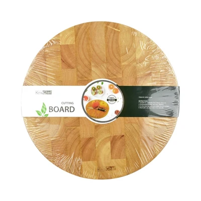 Gambar Kris Talenan Kayu Round 28x28 cm - Cokelat