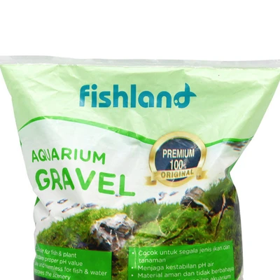 Gambar Fishland Batu Pasir Dekorasi 3-5 Mm 10 Kg