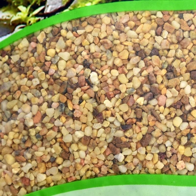 Gambar Fishland Batu Pasir Dekorasi 2-4 Mm 5 Kg - Kuning