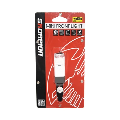 Gambar Skorpion Lampu Depan Sepeda LED USB Afl-212 - Putih