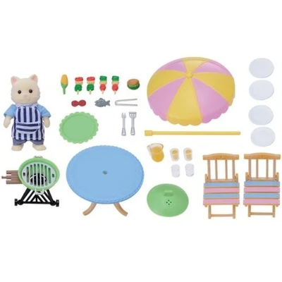 Gambar Sylvanian Families Set Boneka Garden Barbecue 4869