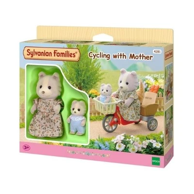 Gambar Sylvanian Families Set Boneka Hewan Cycling With Mother