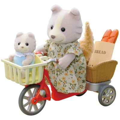 Gambar Sylvanian Families Set Boneka Hewan Cycling With Mother