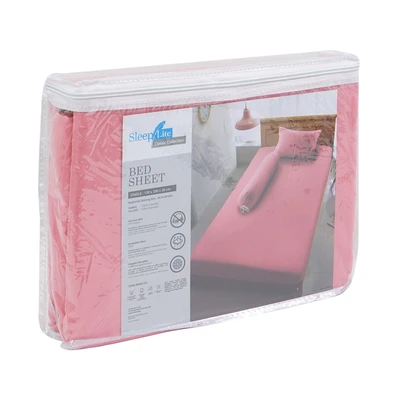 Gambar Sleeplite 120x200 Cm Set 3 Pcs Seprai Single Polyester - Pink Icing