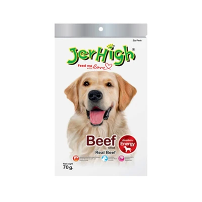 Gambar JerHigh Camilan Anjing Stick Beef 70 gr
