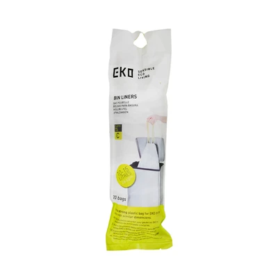 Gambar EKO Kantong Sampah Dengan Tali Serut 10-15 Liter Set 20 Pcs - Putih