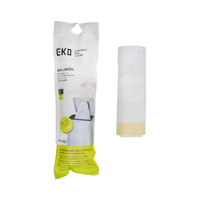Gambar EKO Kantong Sampah Dengan Tali Serut 10-15 Liter Set 20 Pcs - Putih