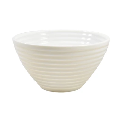 Gambar Delicia Mangkuk Saji Kaca Line 13 cm - Putih