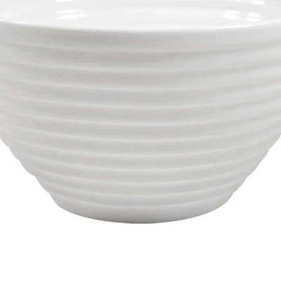 Gambar Delicia Mangkuk Saji Kaca Line 13 cm - Putih