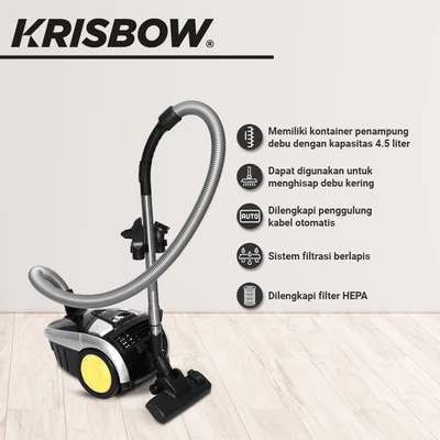 Gambar Krisbow Vacuum Cleaner Dry Eco 4.5 Liter 700 Watt