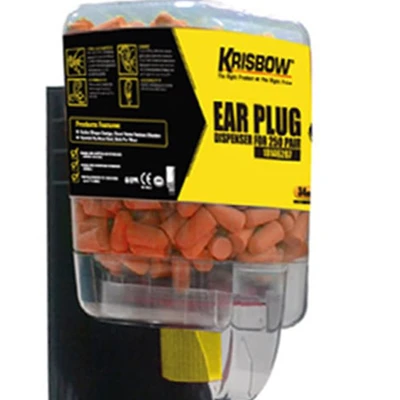 Gambar Krisbow Earplug Busa Polyurethane Dengan Dispenser Set 250 pcs