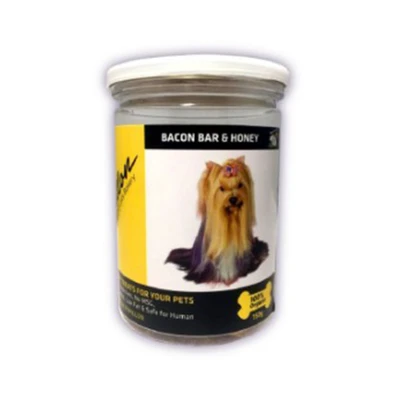 Gambar Papillon Camilan Anjing Cookies Bacon Bar & Honey 150 gr