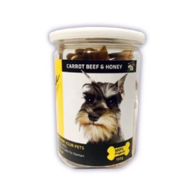 Gambar Papillon Camilan Anjing Cookies Carrot Beef & Honey 150 gr