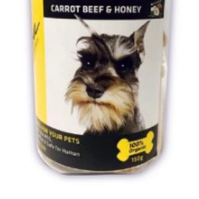 Gambar Papillon Camilan Anjing Cookies Carrot Beef & Honey 150 gr