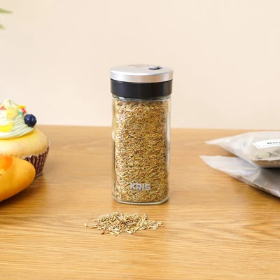 Gambar Kris Tempat Bumbu Dapur Kaca 80 ml Transparan