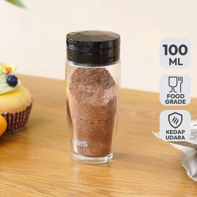 Gambar Kris Tempat Bumbu Dapur Kaca 100 ml Transparan