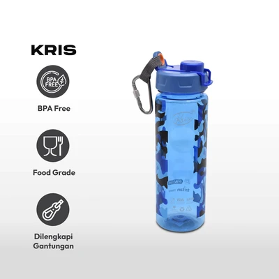 Gambar Kris 750 Ml Botol Minum Tritan - Biru