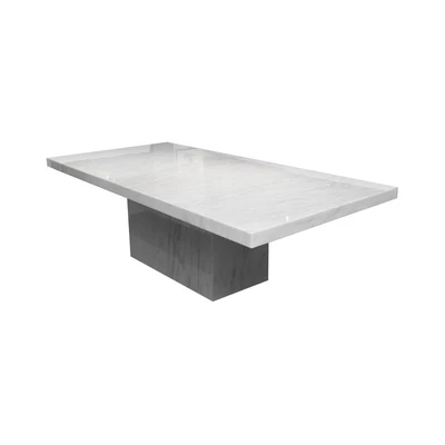 Gambar Informa Fermont Meja Makan Marmer 240x120 cm FH-8002A - Putih