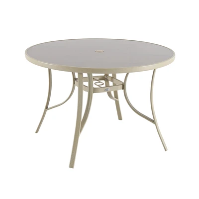 Gambar Soleil Meja Taman Kaca 106 cm - Cokelat