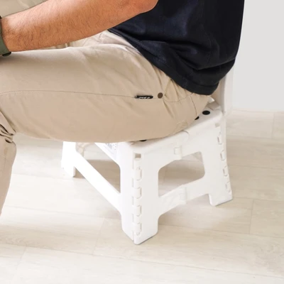 Gambar Soleil Bangku Pijak Lipat 22 cm - Putih