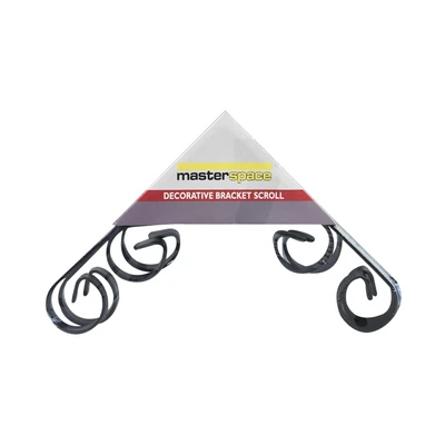 Gambar Masterspace Bracket Rak Dinding Scroll 15x15 cm - Hitam