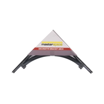 Gambar Masterspace Bracket Rak Dinding Decorative Arch 15x15 cm - Hitam