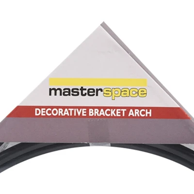 Gambar Masterspace Bracket Rak Dinding Decorative Arch 15x15 cm - Hitam