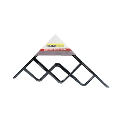 Gambar Masterspace Bracket Rak Dinding Stairs 18x23 cm - Hitam