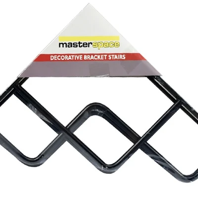 Gambar Masterspace Bracket Rak Dinding Stairs 18x23 cm - Hitam