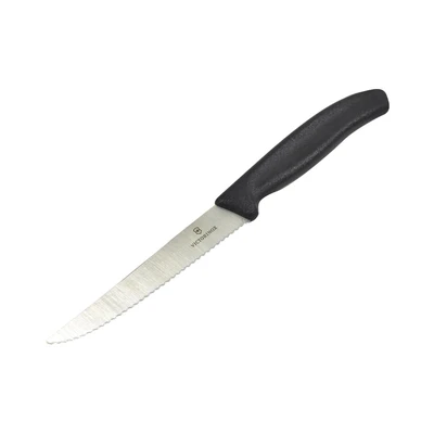 Gambar Victorinox Pisau Steak Gerigi 11 cm - Hitam