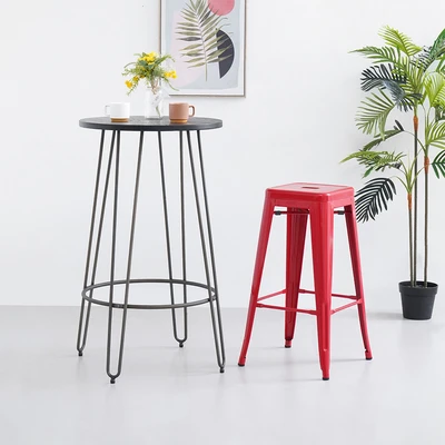 Gambar Informa London Z Bangku Bar Metal - Merah