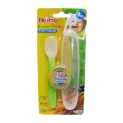 Gambar Nuby Garden Fresh Silicone Spoon Dengan Case 113260