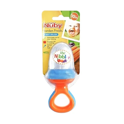 Gambar Nuby Dot Nibbler Garden Fresh Tm Orange Blue