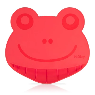 Gambar Nuby Tempat Makan Bayi Frog Sil Placemat 115167 - Pink