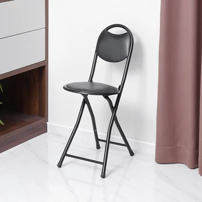 Gambar Soleil Kursi Lipat Kulit - Hitam