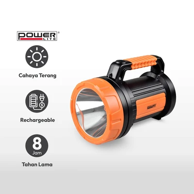 Gambar Powerlite Senter Led Rechargeable 7 Watt - Orange