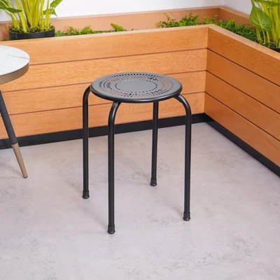 Gambar Soleil Bangku Metal - Hitam