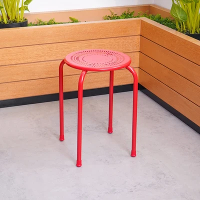 Gambar Soleil Bangku Metal - Merah