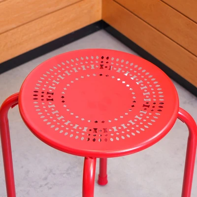 Gambar Soleil Bangku Metal - Merah
