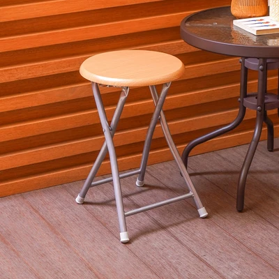 Gambar Soleil Bangku Lipat Kayu - Cokelat