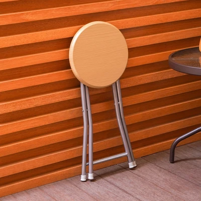 Gambar Soleil Bangku Lipat Kayu - Cokelat