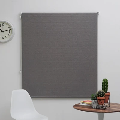 Gambar Informa Roller Blind Textured 90x160 cm - Abu-Abu