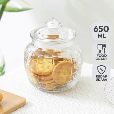 Gambar Picas Stoples Kaca 650 ml Transparan