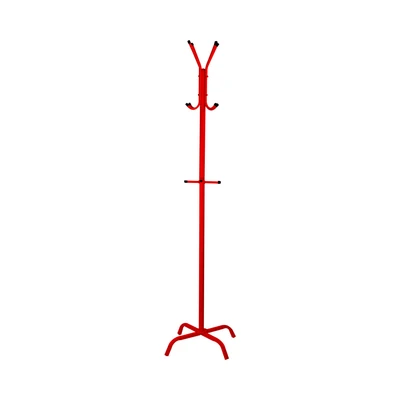 Gambar Krisbow Gantungan Pakaian Besi 12 Kait 50x50x175 cm - Merah