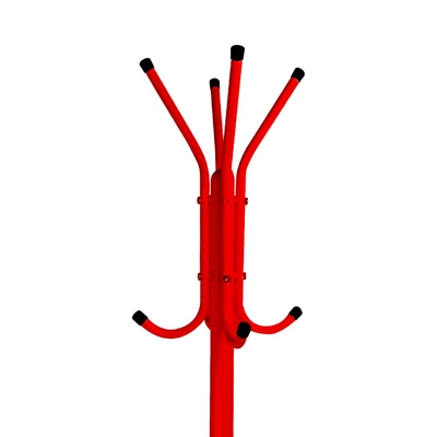 Gambar Krisbow Gantungan Pakaian Besi 12 Kait 50x50x175 cm - Merah
