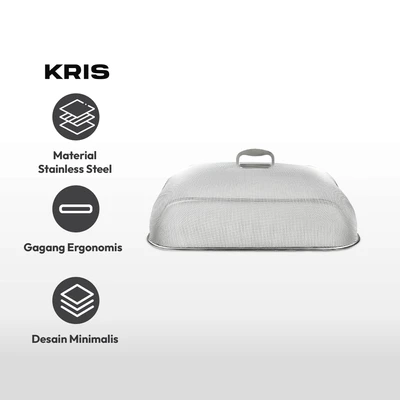 Gambar Kris 47x34.5x16.5 cm Tudung Saji Stainless Steel - Silver