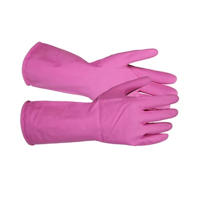 Gambar Krisbow Ukuran L Sarung Tangan Pengaman Kerja Latex - Pink