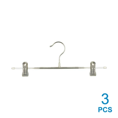 Gambar Stora 36 Cm Set 3 Pcs Hanger Celana Dengan Clip - Abu-abu